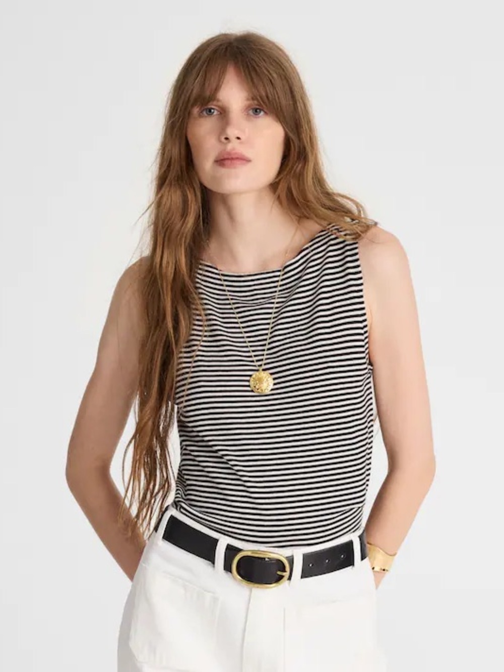 MADEWELL Boatneck Sleeveless Sweater - size XXSmall